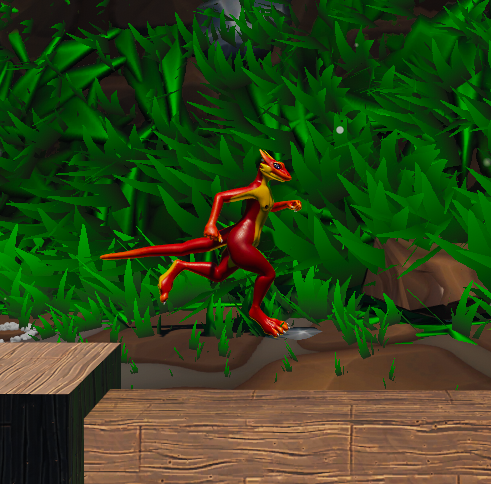 A kobold, running free